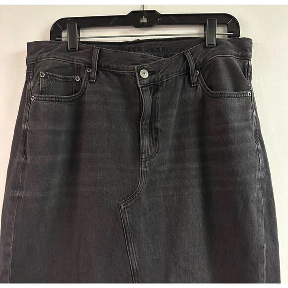 American Eagle 90’s High Rise Denim Maxi Skirt - Picture 4 of 8